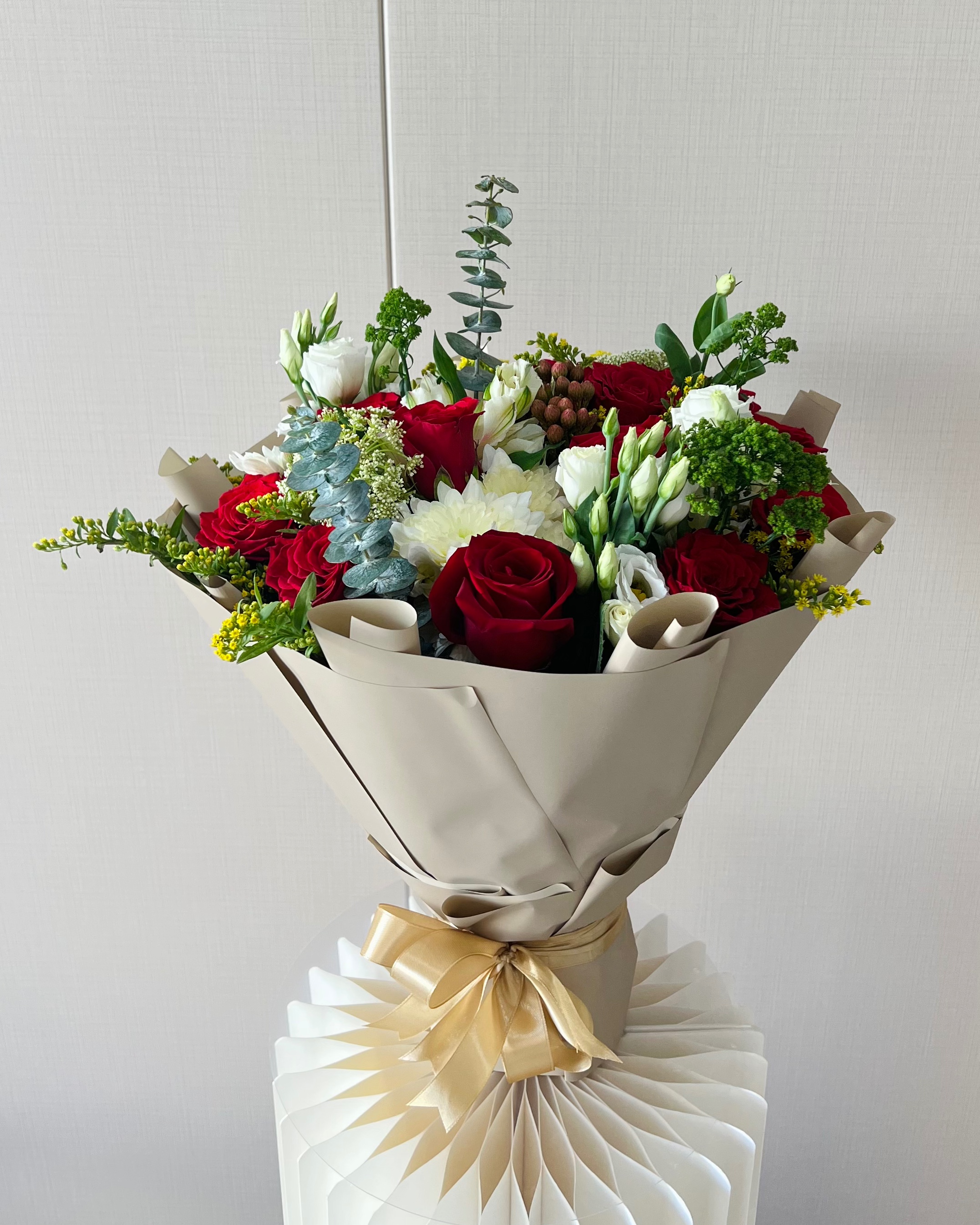 The Crimson Elegance Bouquet