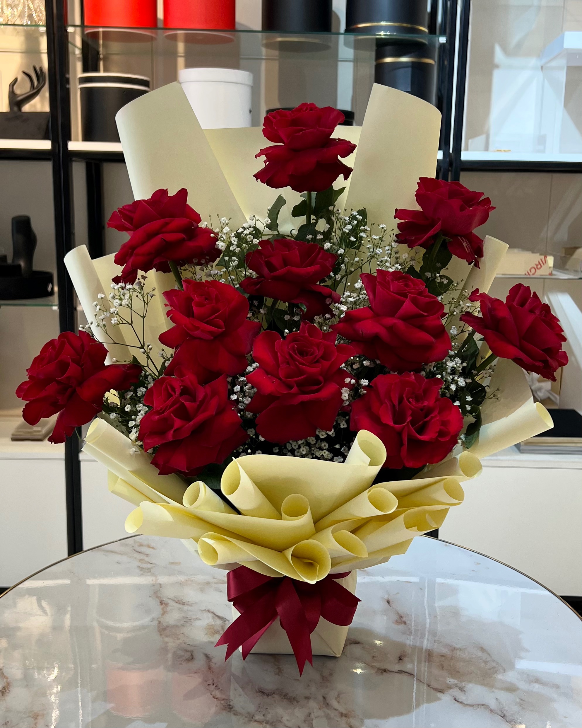 The Eternal Ruby Bouquet